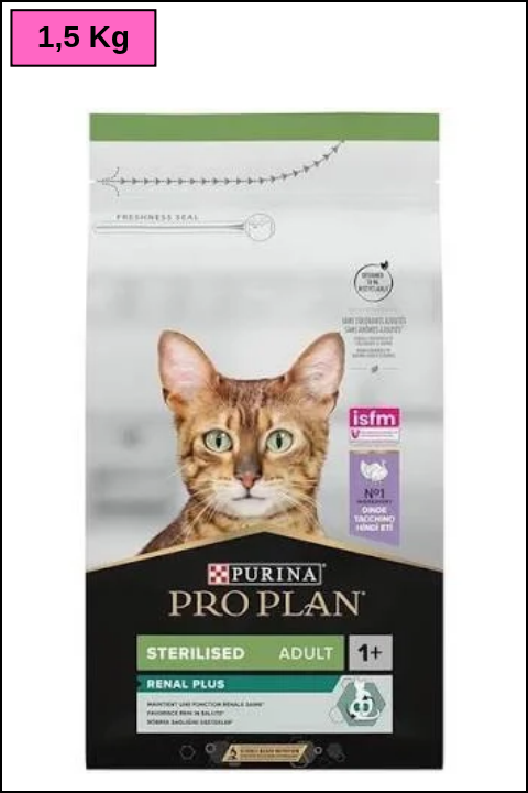 Pro Plan Sterilised Renal Plus Hindili Kısırlaştırılmış Kedi Maması 1,5 kg